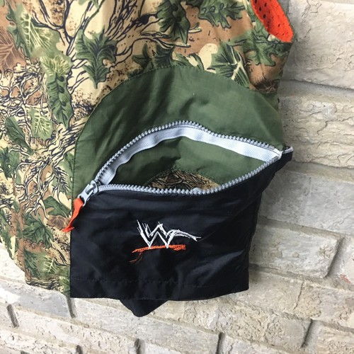 VINTAGE 90s Stone Cold Steve Austin Youth MEDIUM 10/12 Wrestling WWF Lined Camo