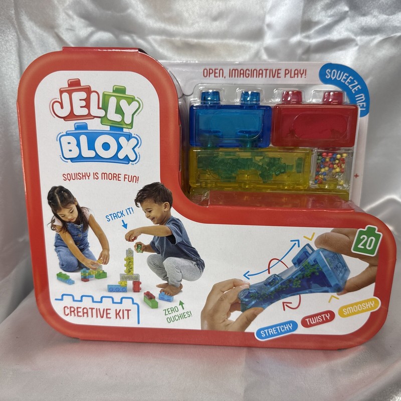 Jelly Blox Creative Kit 20 Soft Squishy Building Blocks Toddler