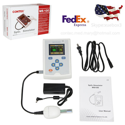 CONTEC Simulator, SpO2, NIBP, ECG& Patient Simulation,Device Accuracy Tester,USA