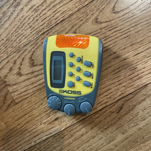KOSS PP257 Water-Resistant Sports  Digital AM/FM Radio DBBS  Yellow