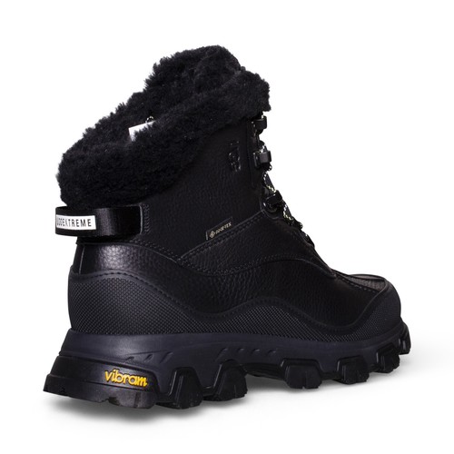 Pre-owned Ugg Adirondack Meridian Hiker Black Leather Waterproof Women's Boots Size Us 7
