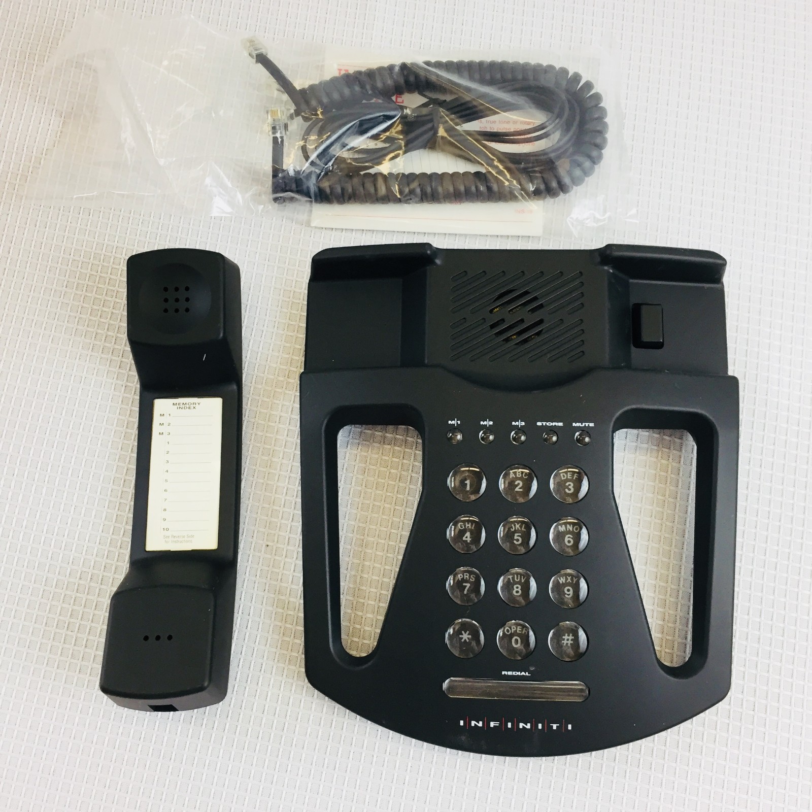 Conairphone Infiniti Black Stylish Designer Desk Telephone Model XS1004  NIB