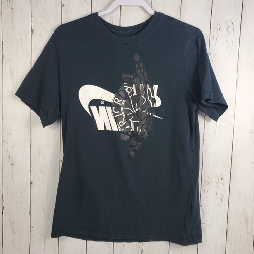 Nike Jordan Upside Down Air Logo Mens M Medium Black T-Shirt
