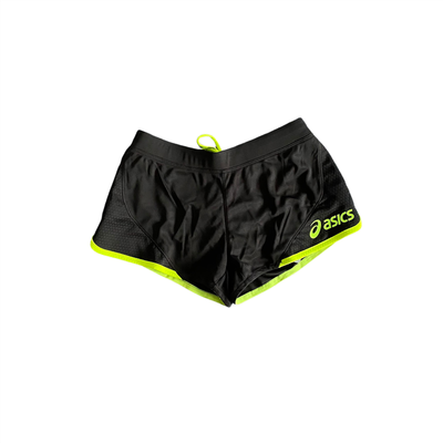 asic running shorts