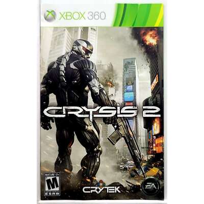 (Manual Only) Crysis 2 Microsoft Xbox 360 Excellent Original Instruction Booklet