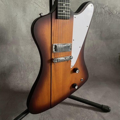 Matte Sunburst Firebird Electric Guitar 6 String Mahogany Neck White Pickguard