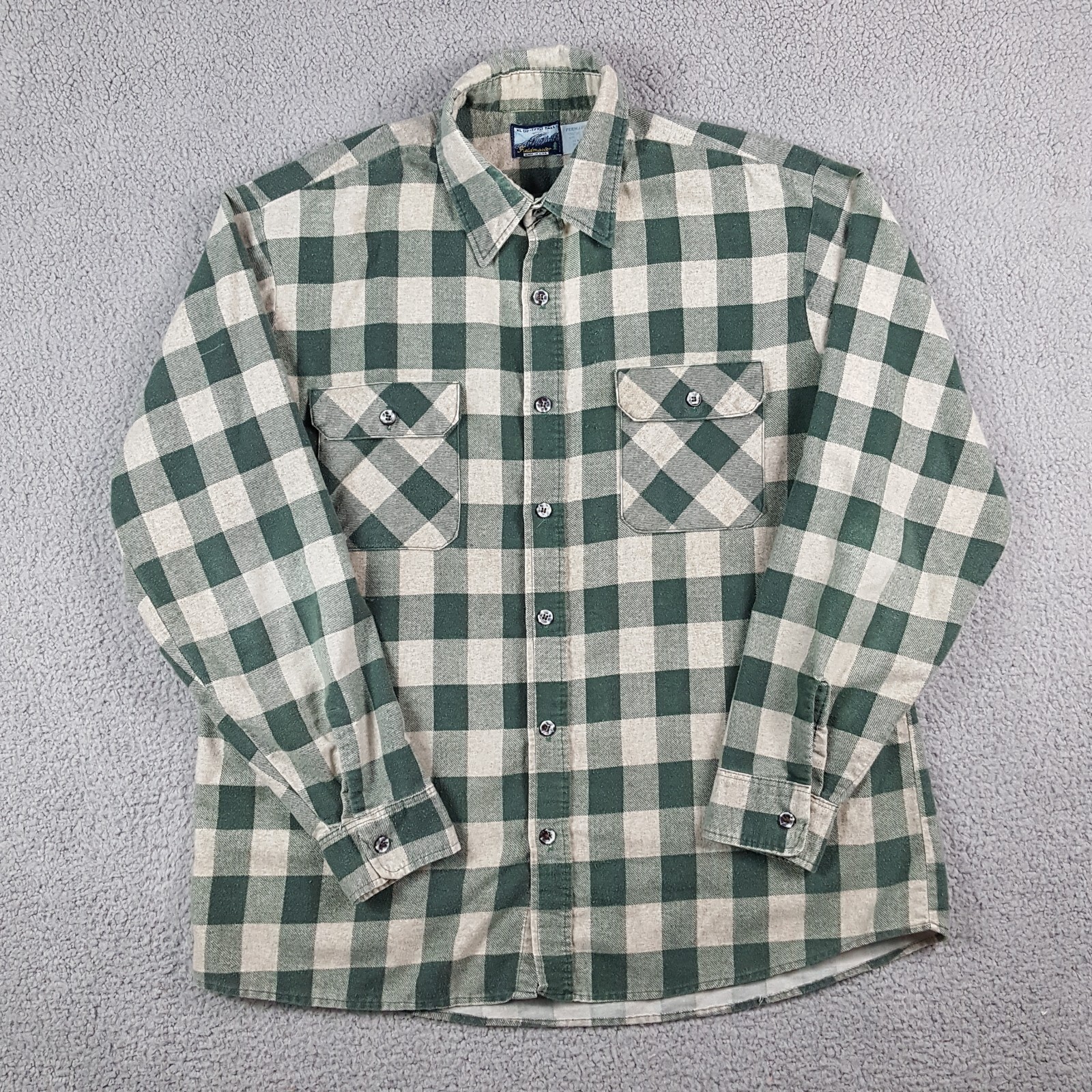 Vintage Sears Field Master Flannel Plaid USA Made XL Tall Vintage Sears Field Master Flannel Plaid USA Made XL Tall