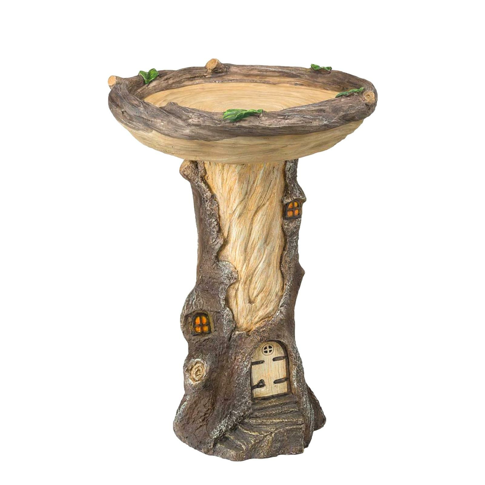 Bird Bath Bowl Stand Outdoor Garden Weatherproof Bird Feeder Ornament