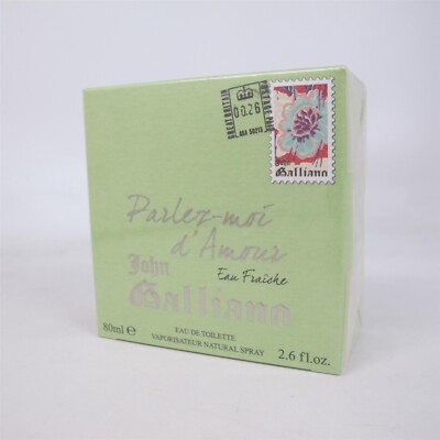 Parlez-Moi d'Amour Eau Fraiche by John Galliano 80 ml/ 2.6 oz EDT Spray NIB