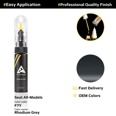 Touch up Paint for Seat Code: F7Y Rhodium Grey Fast Drying Scratch Repair