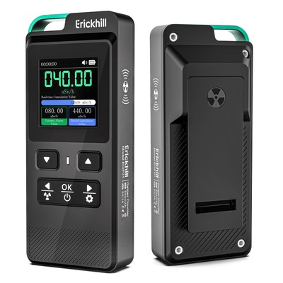 ERICKHILL Portable Geiger Counter, Nuclear Radiation Detector, Real-time Meas...