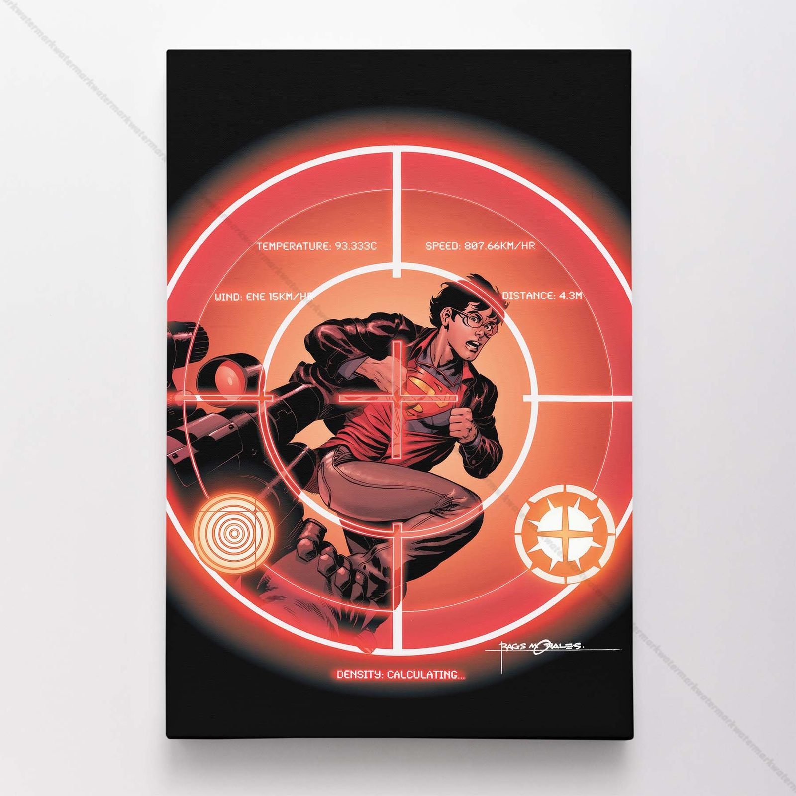 Superman Poster Canvas Comic Book Cover Art DC Print #24528