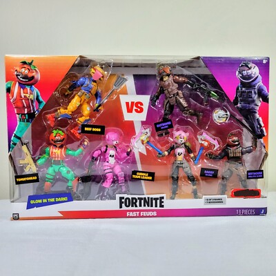 Fortnite Fast Feuds - Glow in the Dark Action Figure Set (Package Wear) Sealed