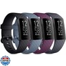 Vancle Bands for Fitbit Charge 4/3 [4 Pack] - Classic Soft Replacement Sport Straps Wristbands for Fitbit Charge 4/3 Fitness and Health Tracker (Women/Men)