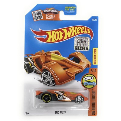 Hot Wheels 2016 Digital Circuit - Epic Fast (Orange) #28