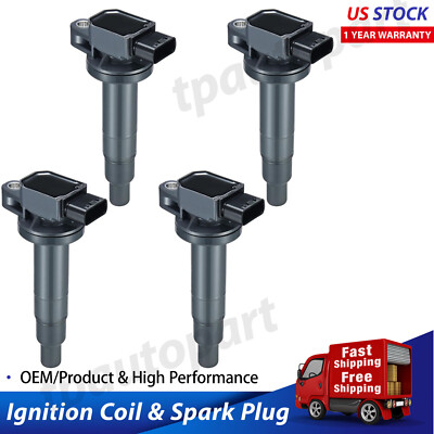 4 Ignition Coil Pack For Toyota Yaris Prius Echo Scion xA xB 1.5L L4 UF316