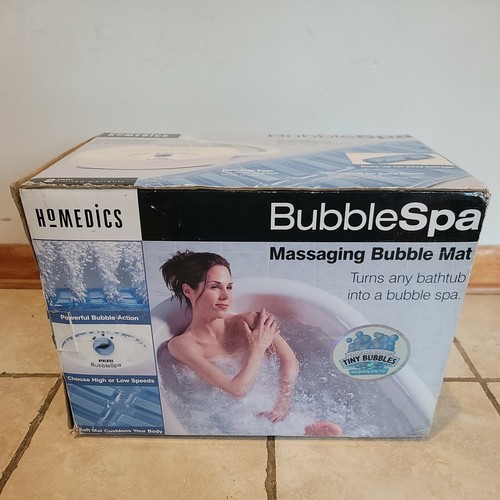 NEW (OPEN BOX) Homedics BubbleSpa Massaging Bubble Bath Mat 