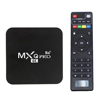 MXQ Pro 5G Android 13.1 TV Box Ram 1GB ROM 8GB Android Smart Box H.265 HD 3D ...