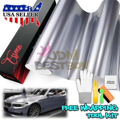 ESSMO PET Super Gloss Metallic Space Gray Vehicle Vinyl Wrap Decal Like Paint