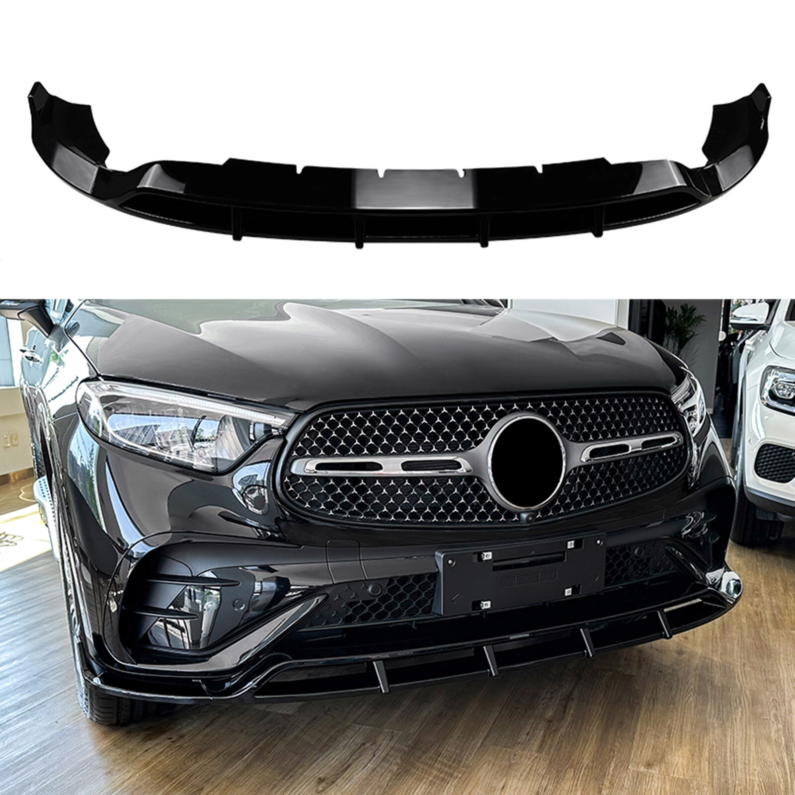For Benz GLC X254 23-25 GLC260 GLC300 AMG Car Front Bumper Spoiler