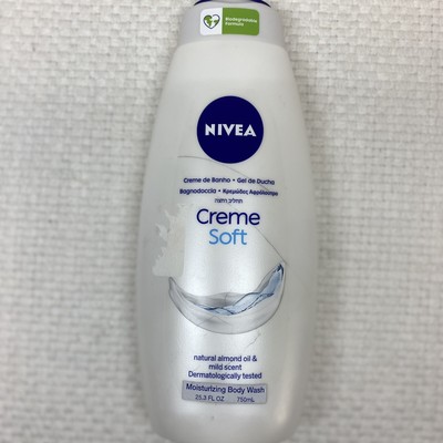 Nivea Creme Soft Moisturizing Body Wash Almond Oil & Mild Scent 25.36 Oz Nourish