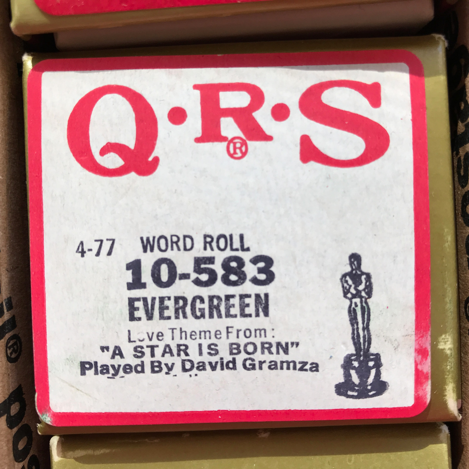 Lot of 5~MOVIE THEME~QRS Piano Rolls~9-5*Ben*Over the Rainbow*Chariots of Fire +