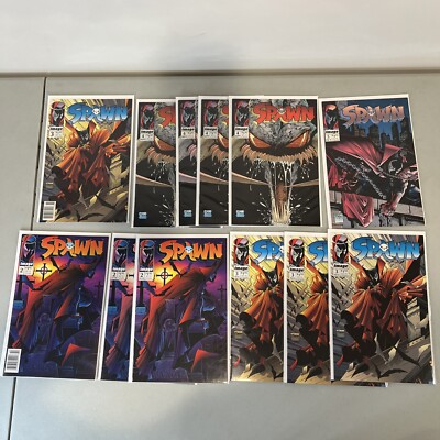 Spawn Comics LOT of 13 Number 2 3 4 & 5 (2&3 Are NEWSSTAND) Todd McFarland
