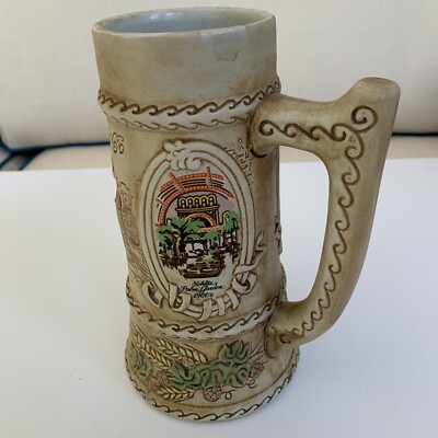 Vintage 1974 SCHLITZ Beer 125th ANNIVERSARY Commemorative Stein Ceramarte BRAZIL