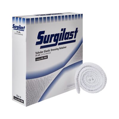 Surgilast Elastic Net Retainer Dressing 25 Yd Sz. 4 Tubular Elastic GL704 1 Roll