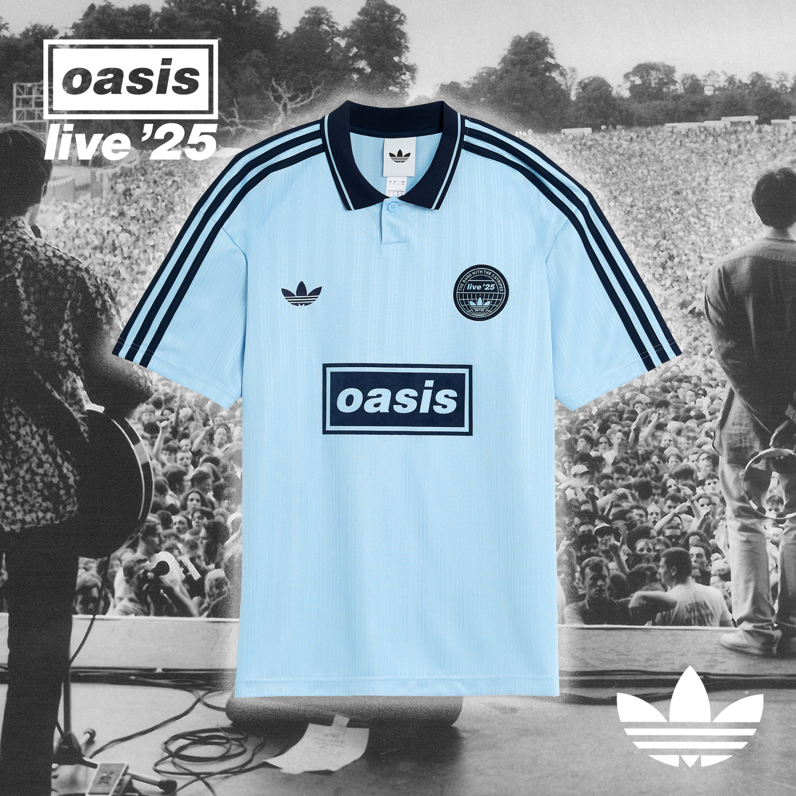 m*k様 adidas x Oasis Tour Jacquard Jersey adidas x Oasis Tour Jacquard Jersey Black Men's - SS25 - US
