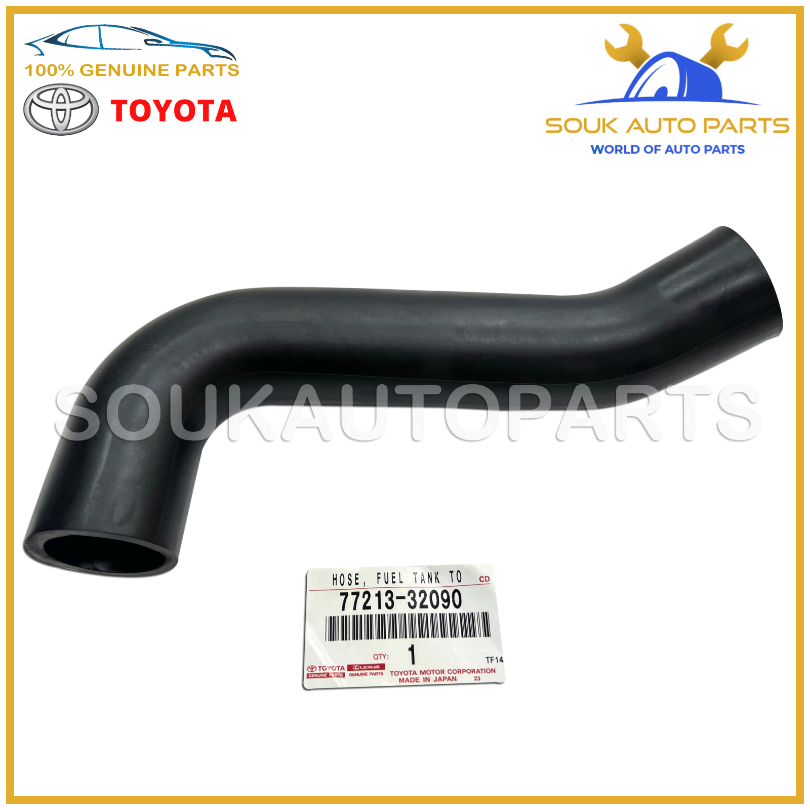 F F　1205 77213-32090 Genuine Toyota HOSE, FUEL TANK TO FILLER PIPE