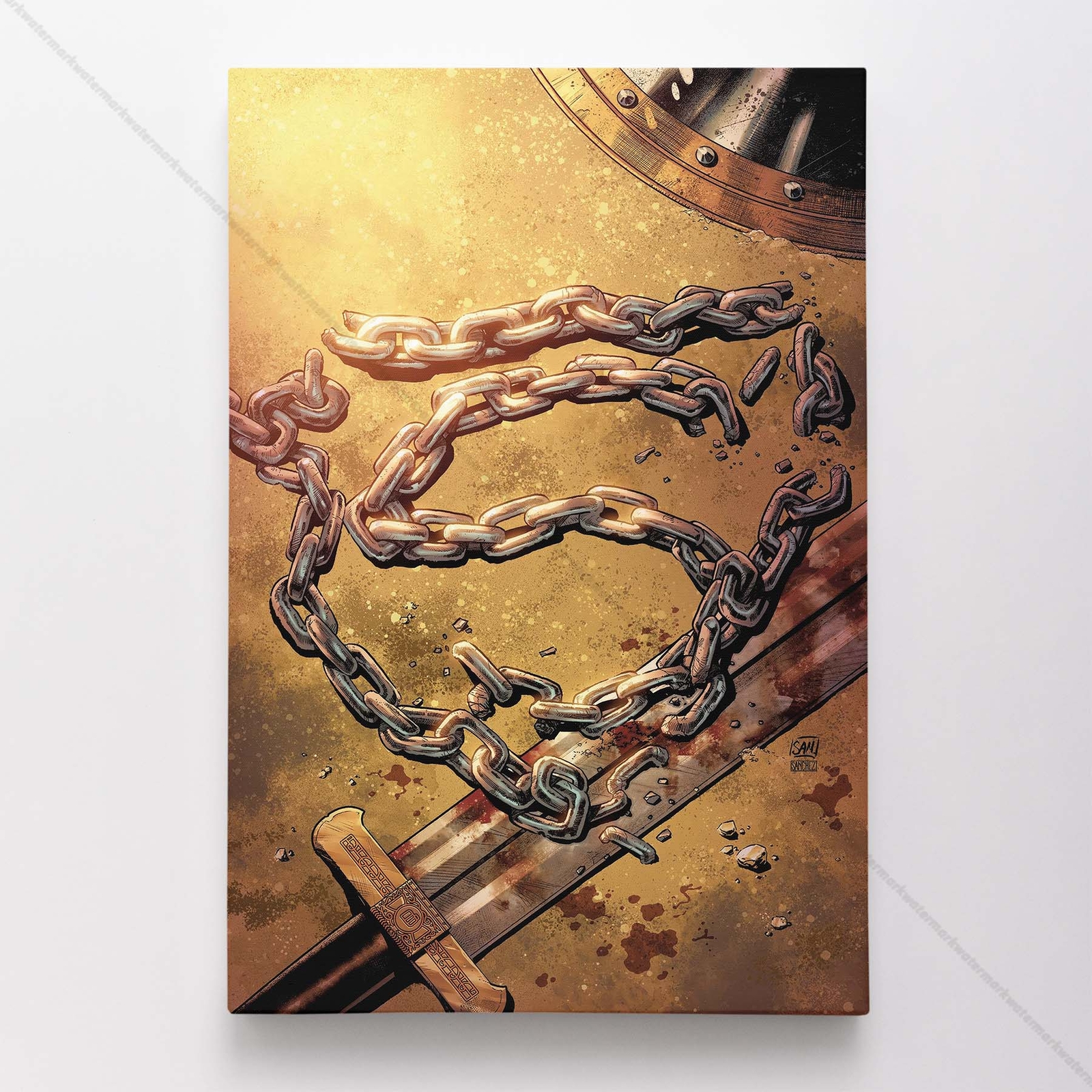 Superman Poster Canvas DC Comic Book Cover Justice League Art Print #2252