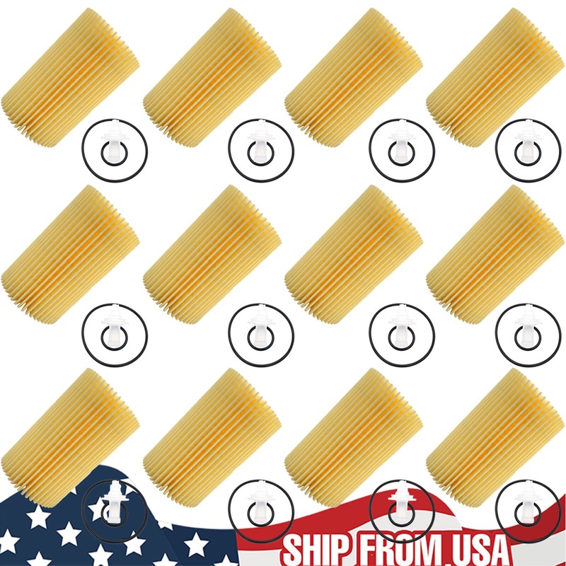 12x Car Oil Filter 04152-YZZA4 For Lexus&nbsp;LX570 2008-2017&nbsp;5.7L 5663CC V8 Engine