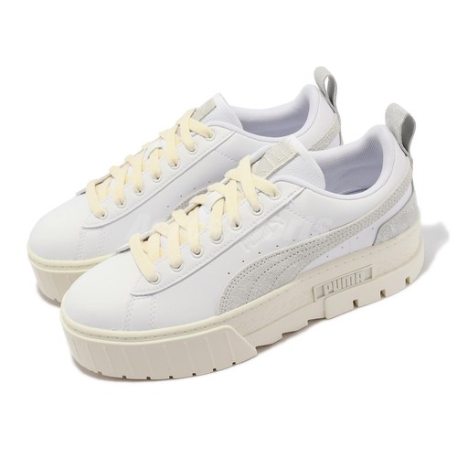 

Puma Mayze Thrifted Wns White Grey Cream Женская повседневная обувь на платформе 389861-01, Белый, Mayze Thrifted Wns