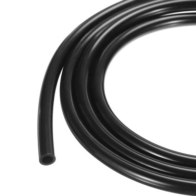 1m 4mm IDx6.4mm OD Silicone Tubing Black Industrial Tube Silicone Hose
