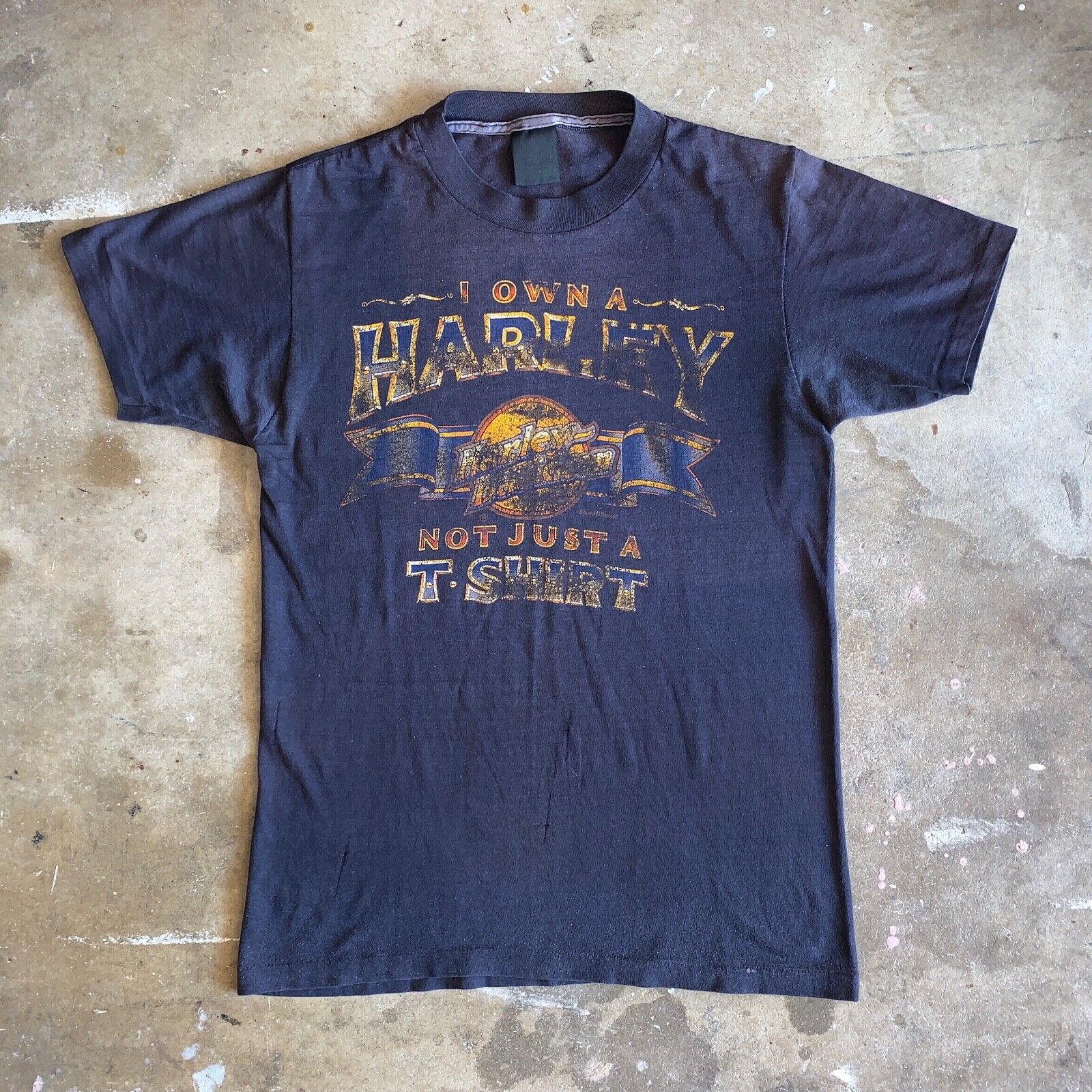 VINTAGE HARLEY DAVIDSON RARE 3D EMBLEM TAG T-SHIRT MEN SZ S VINTAGE HARLEY DAVIDSON RARE 3D EMBLEM TAG T-SHIRT MEN SZ S
