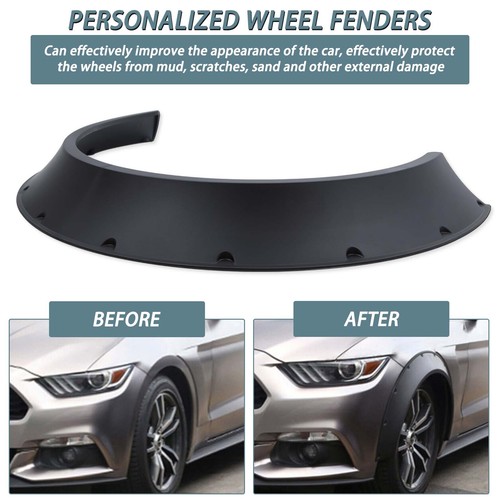 Black Fender Flare Kit – Wide Body Wheel Covers – Fits VW Volkswagen Passat (4PC) 3 thumbnail image