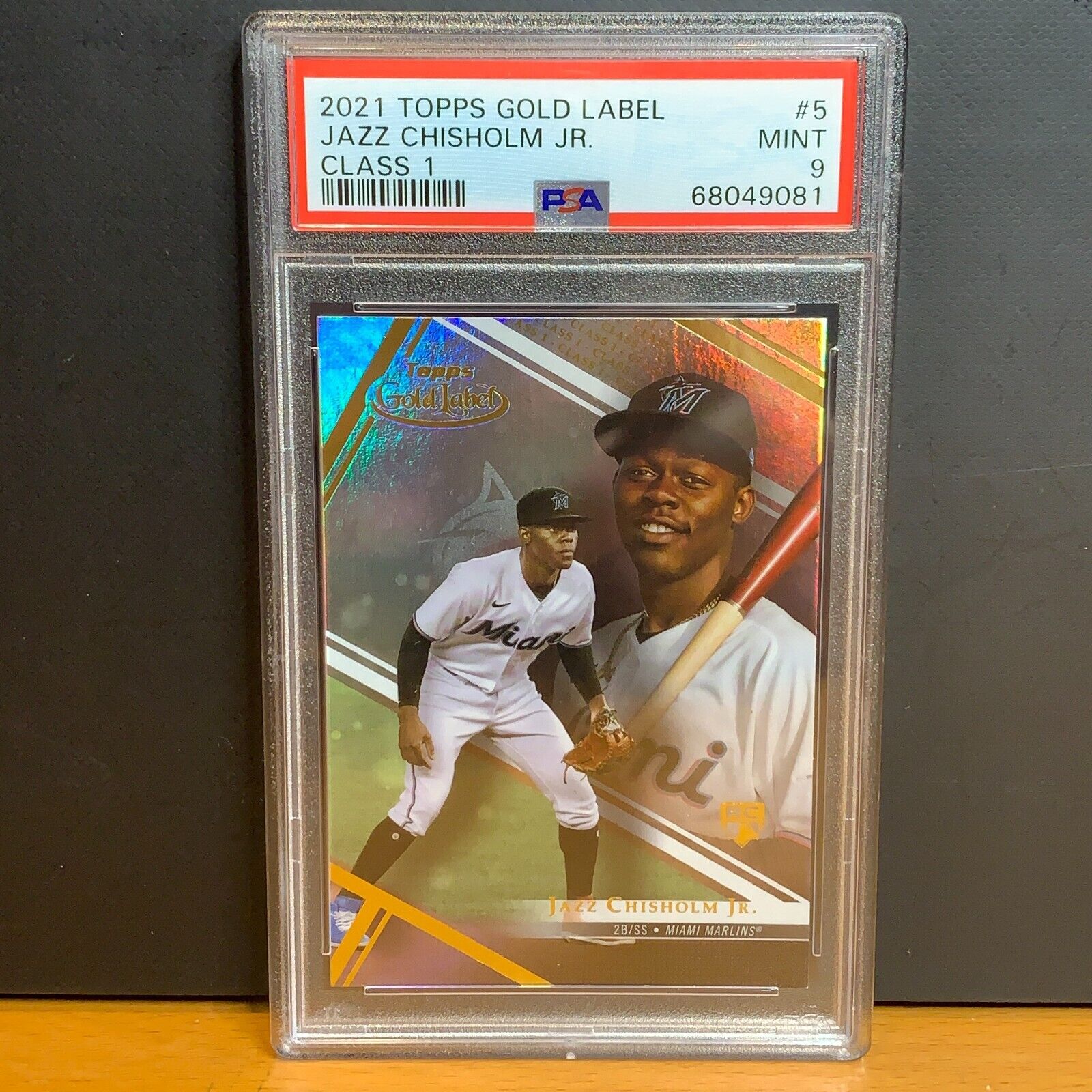 お歳暮･冬ギフト2025｜ギフト・贈り物はセブン Topps 2021 Gold 9 PSA 1 Class RC #5 Jr. Chisholm Jazz Label スポーツ選手