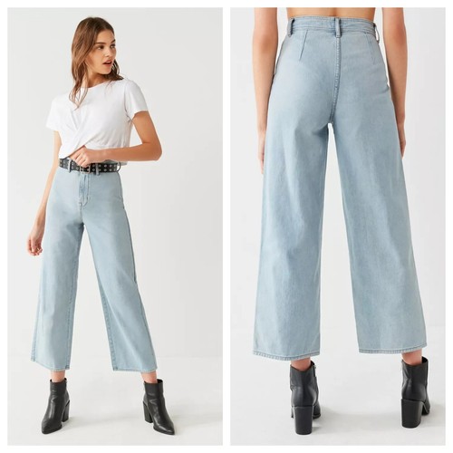 BDG Urban Outfitters High Waist Super-Wide Leg Jeans Size 34