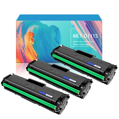 3PK BK Toner Fits for Samsung MLT-D111S 111S Xpress SL-M2020 M2020W M2021 M2021W