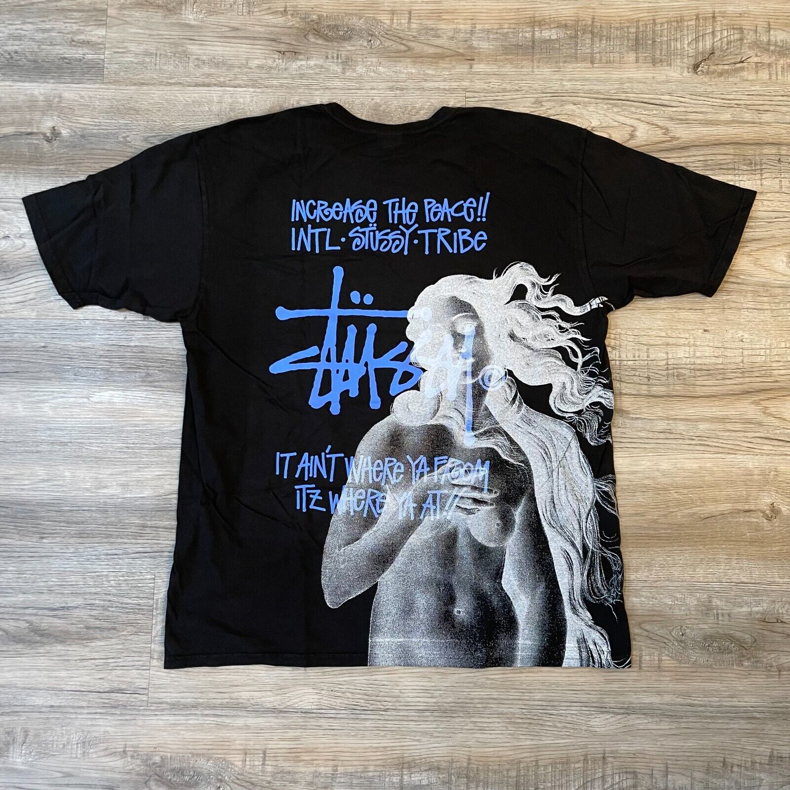 New Stussy 1st Venus Pigment Dyed Tee T-Shirt Black Size XL New Stussy 1st Venus Pigment Dyed Tee T-Shirt Black Size XL