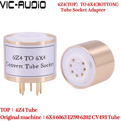 1PC Convert Tube Socket 6Z4 TO 6X4 6063 EZ90 Vacuum Tube Adapter Socket HIFI DIY