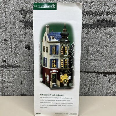 Dept 56 Christmas In The City - Cafe Caprice French Restaurant #58882 EUC W/Box