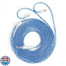 KBEAR ST12 Plus 2 Meters Blue 2 Pin IEM Cable 3.5MM, Headphone Wire, 8-Strand 4N OFC Silver-Plated Upgraded Cable for Truthear Hexa/HOLA/Zero, Moondrop Blessing/Aria/Stellaris, Simgot EW100P