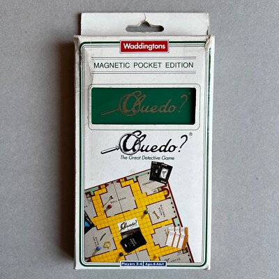 Cluedo Detective Game Magnetic Pocket Edition Waddingtons English Vintage 1991