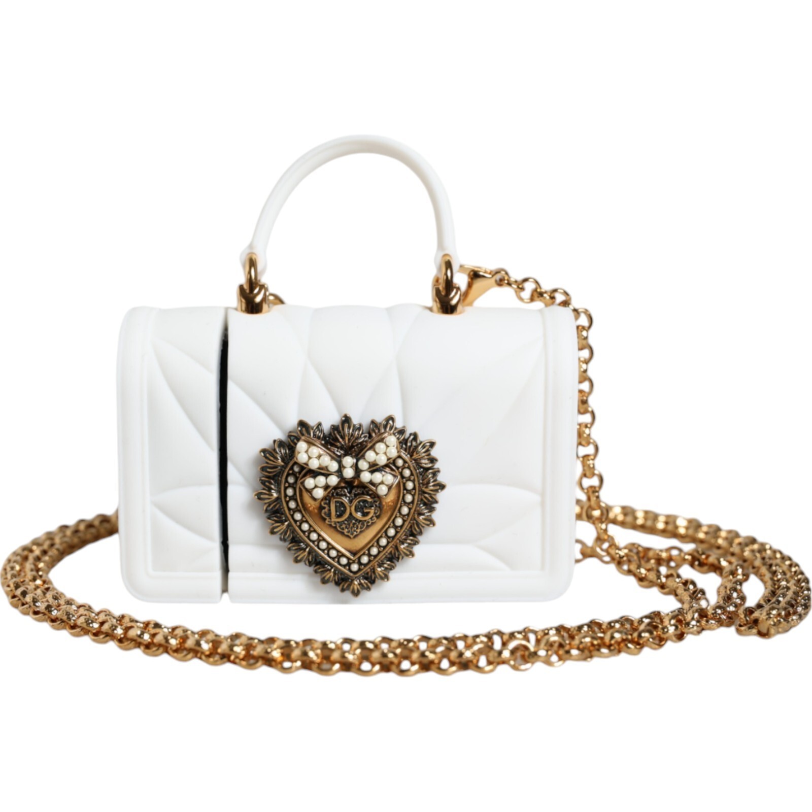 Чехол для Airpod от DOLCE & GABBANA, белый силиконовый чехол Devotion Heart, сумка для рук 500 долларов США