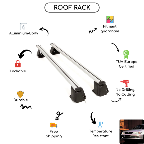 Cross Bars Set For Lexus Gs300 1993 - 1997