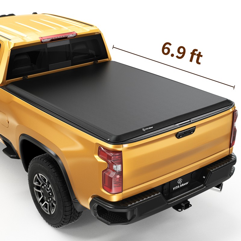 6.9ft Bed Soft Roll Up Tonneau Cover for 2020-2024 Chevy Silverado 2500 3500 HD