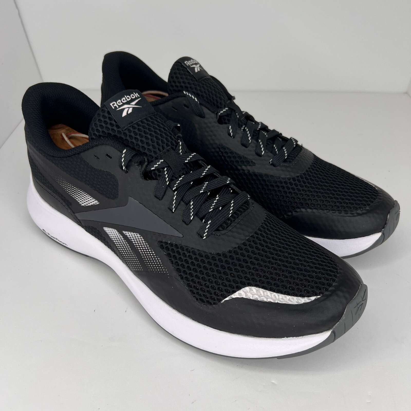Reebok Mens H00797 Black Endless Road 3 Mesh Low Top Size 11 Running Shoes