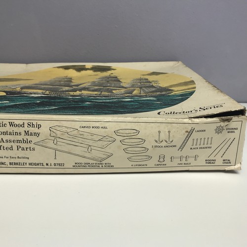 Flying Cloud Scientific Wood Clipper Ship Model Kit 167 New In Worn VTG Box Rare